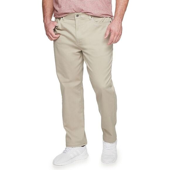 Sonoma Other - Sonoma Everyday All Day Pants Mens 36x34 Khaki Straight Fit Flexwear Waist NEW